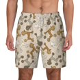 thumbnail image 2 of Goofa Cartoon Poodle Dog Printed Men's Swim Trunks Board Shorts Quick Dry Mens Swimming Trunks with Compression Liner,Breathable Fit Hawaii Beach Shorts-Small, 2 of 9