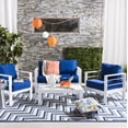 thumbnail image 3 of Safavieh Nason 4 Piece Contemporary Outdoor Living Set, 3 of 8
