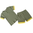 thumbnail image 3 of Sonducket 2 uds. Conjunto de pantalones cortos para niños, traje de tiras de manga corta, ropa de pantalones cortos para bebés, A, 18-24M conjuntos de ropa cinco 3-4J Sonducket AP002539-23, 3 of 6