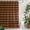 Pumpkin, Amber, Copper, Black, variant on Black Brown Buffalo Plaid Shower Curtain - Water Repellent Fabric Shower Curtains Washable, Geometric Classic Checkered Decorative Polyester Cloth Bathroom Curtains Modern Bath Decor 36"x72"