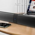thumbnail image 3 of BS-36 Detachable Long Speaker Home Outdoor TV Computer Echo Wall BT Audio Metal Speaker Mesh Bezel-less Design Compatible with Multiple Devices 2000mAh Battery, 3 of 8