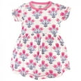thumbnail image 4 of Touched by Nature Baby and Toddler Girl Organic Cotton Dress and Cardigan 2pc Set, Abstract Flower, 18-24 Months, 4 of 4