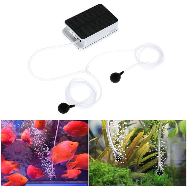 Solar Pond Aerators for Outdoor Ponds , DFDLU Battery Powered Aquarium