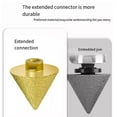 thumbnail image 4 of Diamond Chamfer Bit 38mm, Gold for Enlarging & Shaping Holes in Porcelain & Stone, 4 of 7