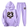 thumbnail image 4 of XIAOCHA Fashion Casual Letter Print Hooded Sweatshirt Set Mens Autumn Winter Sports Outdoor Activities, 4 of 4