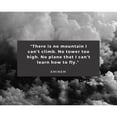 thumbnail image 3 of ArtsyQuotes 14x12 Black Modern Framed Museum Art Print Titled - Eminem Quote: No Tower Too High, 3 of 5