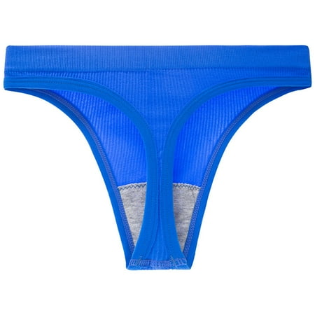 Thongs Panties for Women Clearance!Tbopshirt Womens Thongs Briefs Ice Silk Seamless T-shaped Underwear withExquisite Waist CottonCrotch Women s Hipsters Underwear Big Holiday Savings Deals