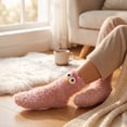 thumbnail image 5 of Fabrcox Thick Warm Winter Slipper Socks, Funny Cartoon Big Eyes Monster Casual Fuzzy Indoor Sleep Floor Socks, 5 of 8