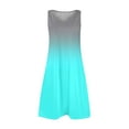 thumbnail image 6 of GXIPO Sun Dresses for Women 2025 Vacation Summer Casual Sleeveless Tank Dress Beach Cover Ups Trendy Midi Sundress Cyan L, 6 of 7