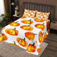 thumbnail image 2 of Farm Pumpkin Bedspread Set Thanksgiving Quilt Set King,Farmhouse Harvest Decor Coverlet Set Fall Decorations Quilted,Autumn Fall Home Decor, 2 of 5