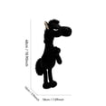 thumbnail image 2 of 18.9in Year of the Horse Mascot Plush Toy Cool Stallion Stuffed Animal Modern Home Decor Aloof Expression Unique Collectible Figurine for Lunar New Year, 2 of 5