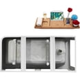 thumbnail image 4 of 59" Streamline B-352-117-WH Soaking Freestanding Tub and Tray With Internal Drain in Glossy White, 4 of 7