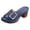 Blue, variant on Platform Sandals for Women Chunky Block Heels Open Toe Leather Adjustable Buckle Slip on Comfortable Dressy Summer Party Shoes Blue Size 7