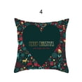 thumbnail image 2 of Bueautybox Christmas Throw Pillow Cover Holiday Decor Vintage Green Pillow Cover Cuhion Cover Case for Couch Sofa Home Decoration Pillows Linen,18 X 18 Inches, 2 of 7