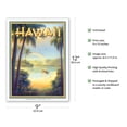 thumbnail image 2 of Rainbow of the Pacific - Hawaii - Vintage Hawaiian Travel Poster by Kerne Erickson - Master Art Print (Unframed) 9in x 12in, 2 of 4