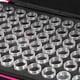 thumbnail image 2 of Caja de almacenamiento de 60 compartimentos, almacenamiento de botellas pequeñas, caja de almacenamiento de diamantes de imitación, caja de almacenamiento de botellas, doble cremallera, rosa, 2 of 5