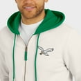 thumbnail image 6 of Men's Darius Rucker Collection by Fanatics Cream Philadelphia Eagles Distressed Graphics Full-Zip Hoodie, 6 of 6