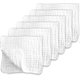 thumbnail image 1 of Muslin Burp Cloths For Baby 100% Cotton Large 20"x10" 6 Layers Thicken Super Soft And Absorbent (6 Pack,white), 1 of 4