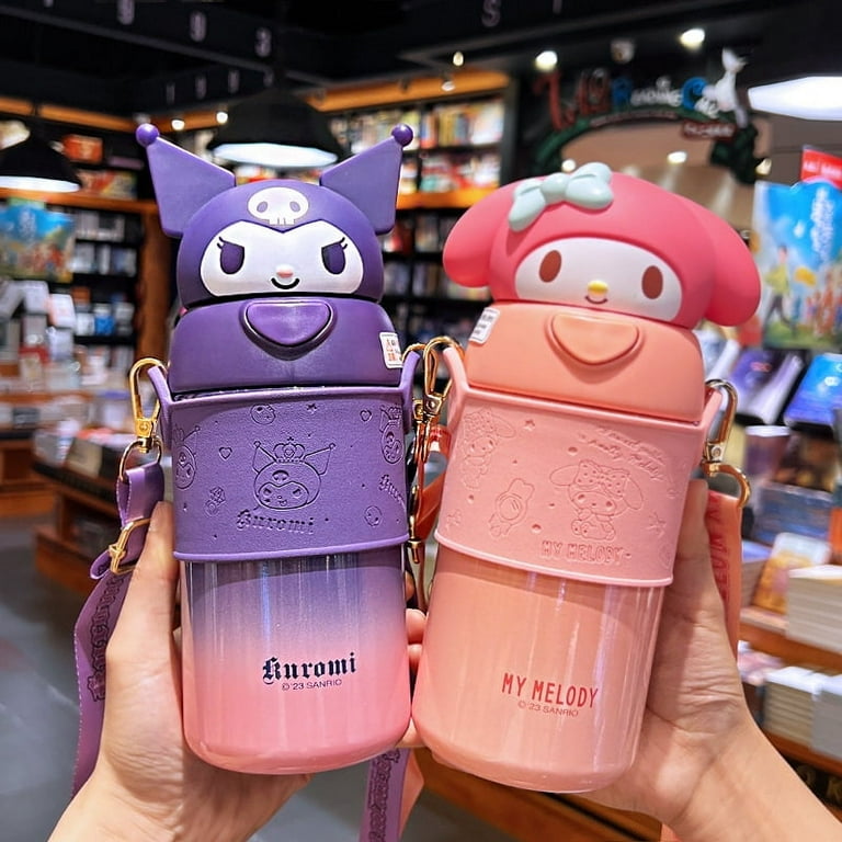 560ml Sanrio Kuromi Hello Kitty Stuff Kids Thermos Cup Insulated