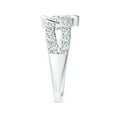 thumbnail image 3 of ANGARA IGI Certified Lab Grown 1.48 Ct Diamond Criss Cross Ring in 925 Silver for Women (Size-2.6mm| Color-F-G| Clarity-VS) | Anniversary, Jewelry Gift for Women | Lab-Grown Diamond Ring, 3 of 8