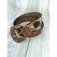 thumbnail image 6 of Aesthetic Floral Pattern Tooled Western Belt, 6 of 9