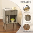 thumbnail image 4 of Mesita de noche Fultyle Mid Century Modern con cajón gris, 4 of 7