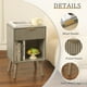 thumbnail image 4 of Mesita de noche Fultyle Mid Century Modern con cajón gris, 4 of 7