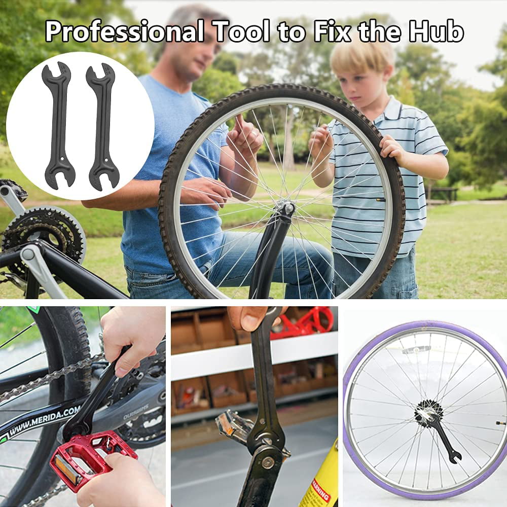 13/14/15/16mm Bike Bicycle Wheel Axle Hub Cone Wrench Pedal Spanner Tools 