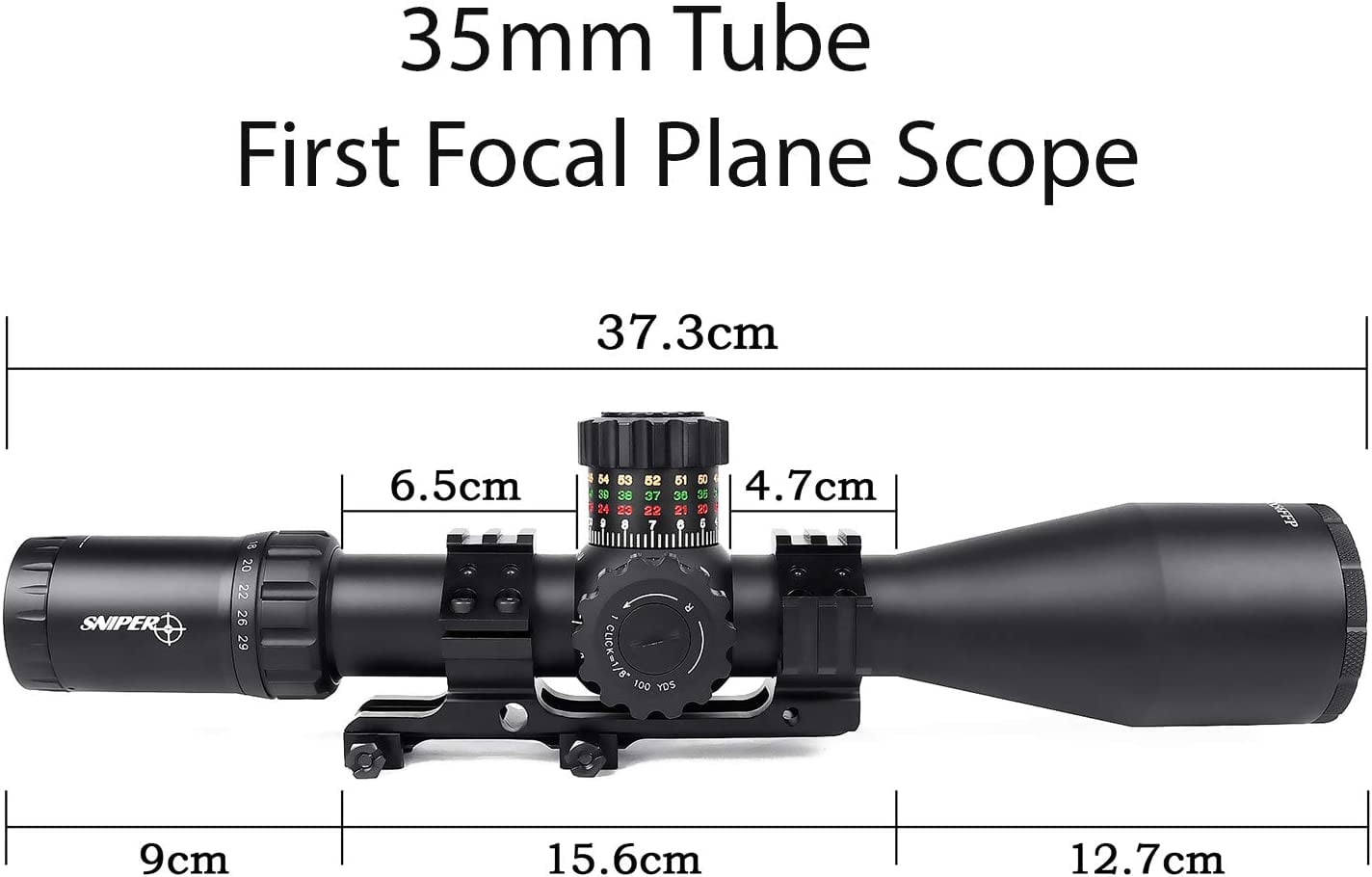 VT 4.7-29X56 FFP 35mm Tube First Focal Plane Rifle Scope, Side Parallax Adjustment Long Range Scope