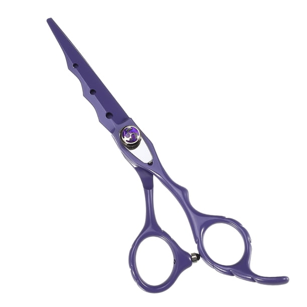 Unique Bargains Tijeras de corte de cabello profesionales Tijeras de corte de cabello moradas 0.91 x 0.67 Acero inoxidable para corte de cabello
