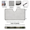 thumbnail image 3 of Front Windshield Sunshade Accordion Folding Style Auto Shade for Car Truck SUV Van Blocks UV Rays Sun Visor Protector Easy Setup Keeps Your Vehicle Cool - 55 x 30 inches, 3 of 8