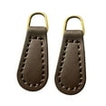 thumbnail image 5 of Yunhgft 2 Pieces Zipper Pulls Pullers Zip Pulls Zipper Heads for Bag Boot Purses Luggage Coffee Copper Hoop, 5 of 9