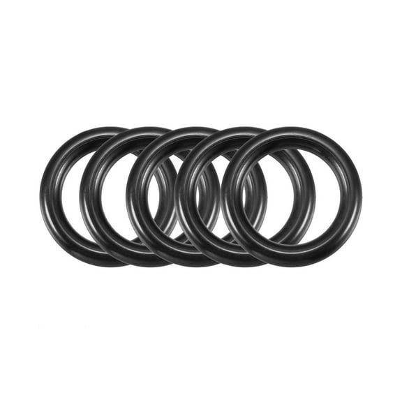 30Pcs 15mm x 2.4mm Black Flexible Nitrile Rubber O Ring Oil Seal Washer Grommets