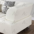 thumbnail image 5 of AE-L138 Ivory Color With Faux Leather Sectional - Right Facing Chaise, 5 of 6