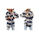 thumbnail image 2 of Chaqueta de Franela A Cuadros para Mujer, Ideal para Otoño Camisa de Larga con Botones y Bolsillos Laterales Azul Marino M, 2 of 7