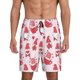 thumbnail image 1 of Balery Valentine Gnomes Pantalones cortos de pijama de punto de algodón para hombre con cinturilla y bolsillos-4X-Large, 1 of 6