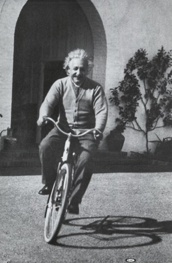 albert einstein bicycle