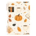 thumbnail image 7 of FORMRS 1-Subject Spiral Notebook 8" x 5" College Ruled 60 Refillable Sheet A5 Hard Cover, 2 Pack, Beige Fall Pumpkin, 7 of 7