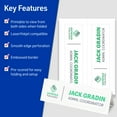 thumbnail image 3 of Avery Tent Cards, 3.5" x 11", Embossed Border, 50ct (5309), 3 of 10