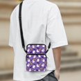 thumbnail image 3 of Eheartsgir Ghost Bat Design Lightweight Crossbody Bag, Polyester Crossbody Purse Back Zipper Pocket Phone Purse Bags for Shop Hiking, 3 of 7