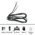 thumbnail image 3 of Telephone Cable with Pure Copper for Smooth Calling Experience Black 2 Meters 10 Pieces, 3 of 8