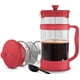thumbnail image 1 of Utopia Kitchen Cafetera de prensa francesa de 34 onzas y 1 litro, tetera, prensas de café de viaje, cafetera de borosilicato espesada resistente al calor para regalos de viaje de camping, paquete rojo, 1 of 5