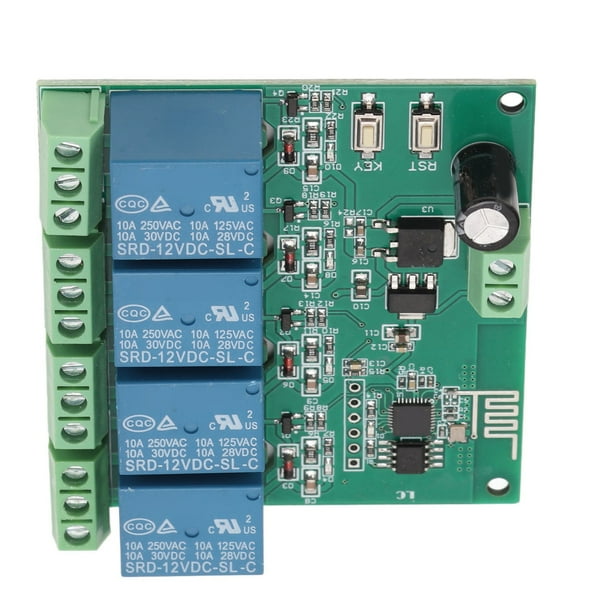 ESP8266 Relay Module, WiFi Control Quad Relay Board ESP8266 4 Channel ...