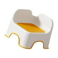 thumbnail image 2 of Taburete para niños, taburete para pies, respaldo antideslizante portátil, reposapiés multiusos, taburete para cambiar zapatos para cocina, sala de es Naranja, 2 of 8