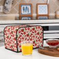 thumbnail image 5 of KLL Tomatoes Print 2 Slice Toaster Dust Covers Kitchen Small Appliance Cover with 2 Pockets,Can hold Jam Spreader Knife & Toaster Tongs (11.4 x 7.9 x 7.5), 5 of 6