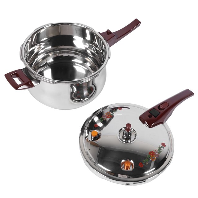 OLLA A Presión de Acero inoxidable 80kpa, Olla A Presión Multifuncional Para Estufa, Circulación de Alta Presión, Tapa de Vidrio, Cocción Rápida, Válvula de SEGURIDAD,