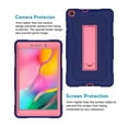 thumbnail image 3 of Dteck Case for Samsung Galaxy Tab A SM-T290 8.0 inch (2019 Released),Shockproof Armor Rugged Rubber Case Hybrid Hard PC Protective Stand Cover (Without Built-in Screen Protector),Navy+Rose, 3 of 6