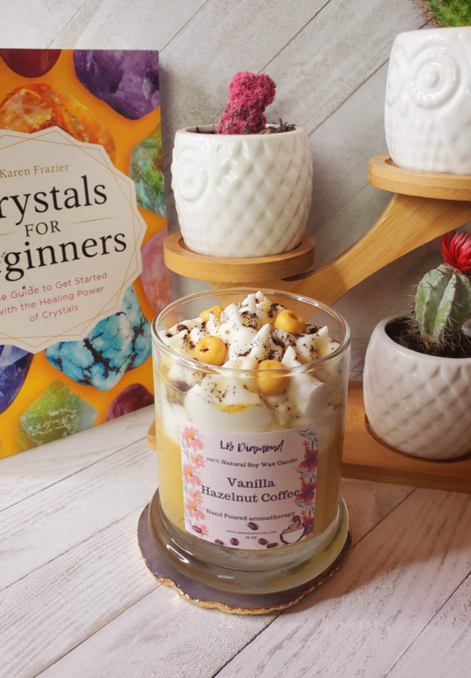 Vanilla  Hazelnut Coffee Whipped Natural Soy Wax Candle