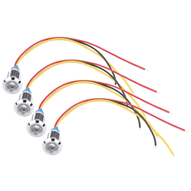 LED de doble color, 4 juegos LED redondo precableado impermeable redondo LE Ds redondo creado magistralmente