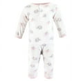 thumbnail image 4 of Hudson Baby Infant Girls Cotton Coveralls, Pink Gray Elephant, 0-3 Months, 4 of 5